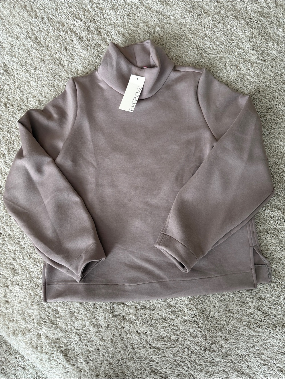 SPANX Dusty Mauve Turtleneck Pullover